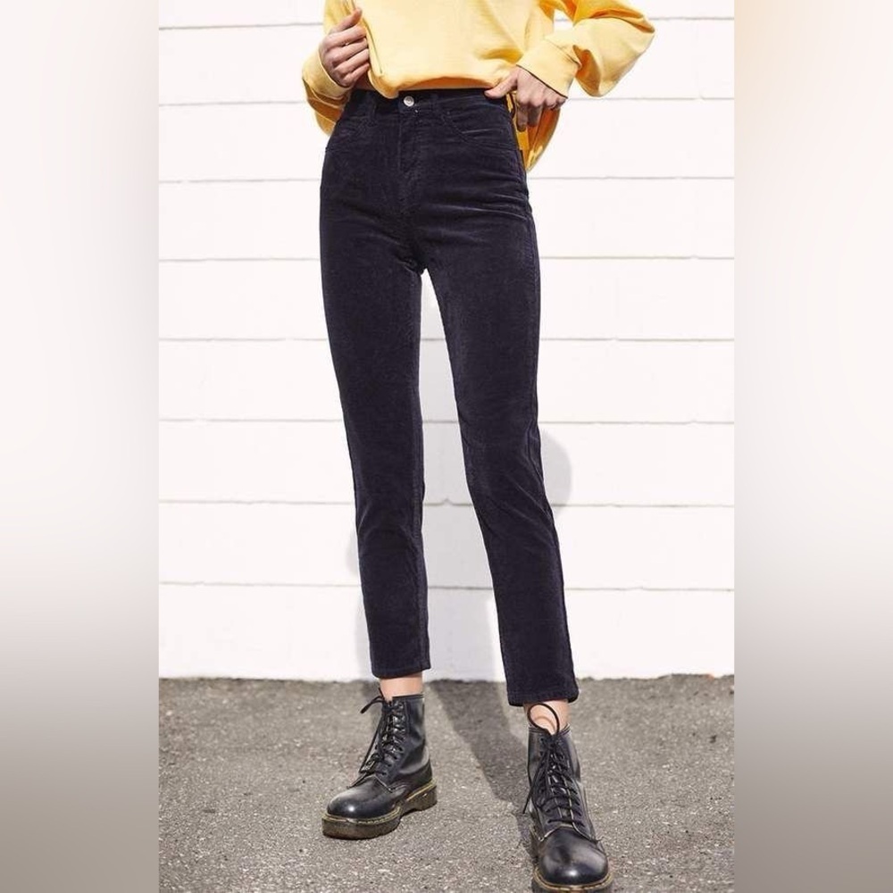 💖5 for $50💖GAP 1969 Súper Skinny Premium DarkGray Corduroy Women's Midrise Pants - Picture 11 of 14